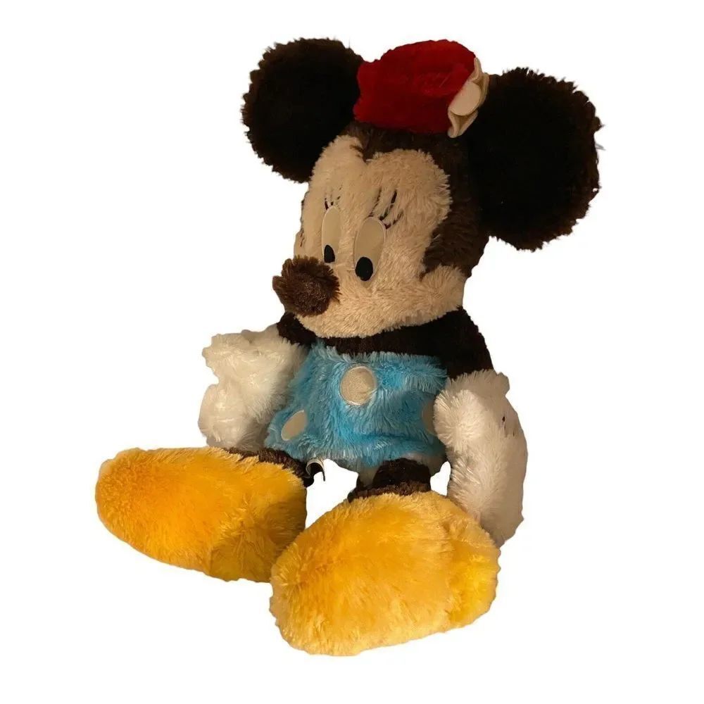 Disney Theme Park Plush Merchandise 15” Long Pile Vintage Minnie Mouse